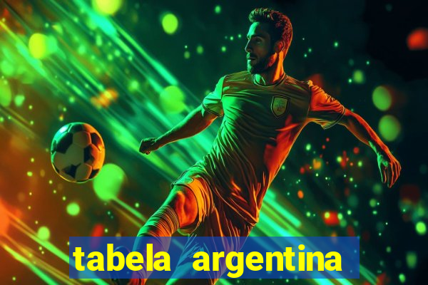 tabela argentina torneo betano